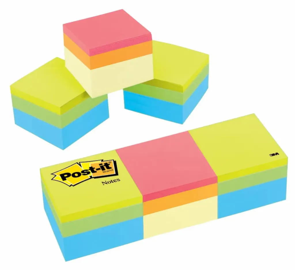 Block de notas Post-it mini cubo pastel 400 hojas