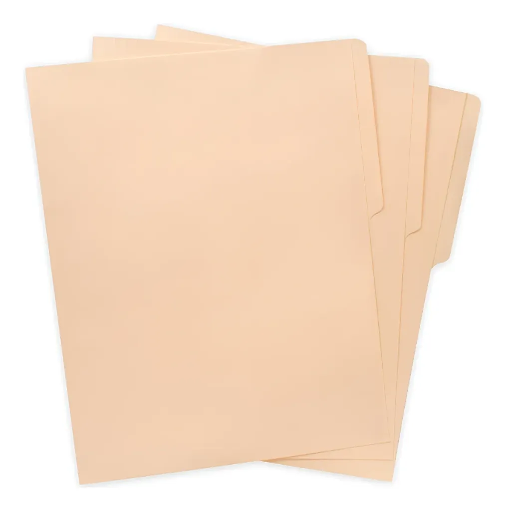 Lux Folder Tamaño Carta Paquete Con 100 Unidades Color Crema